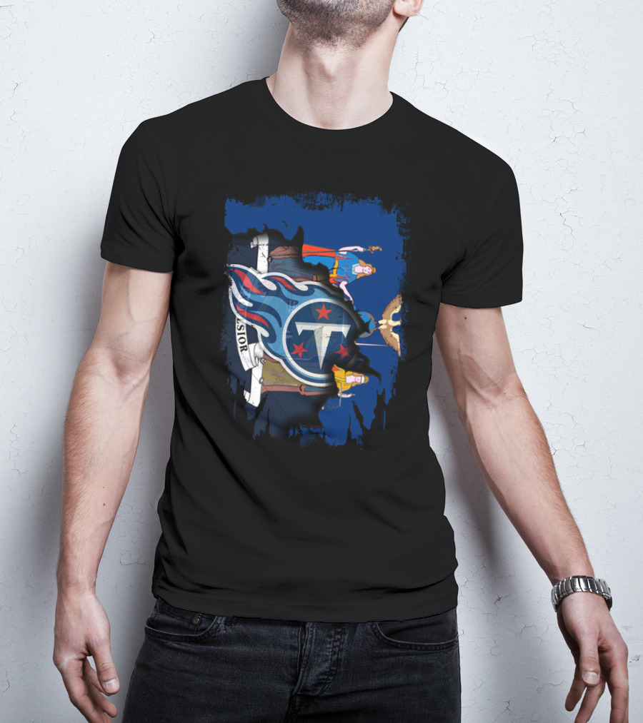Excelsior Together New York Titans Flame Logo Crest T-Shirt