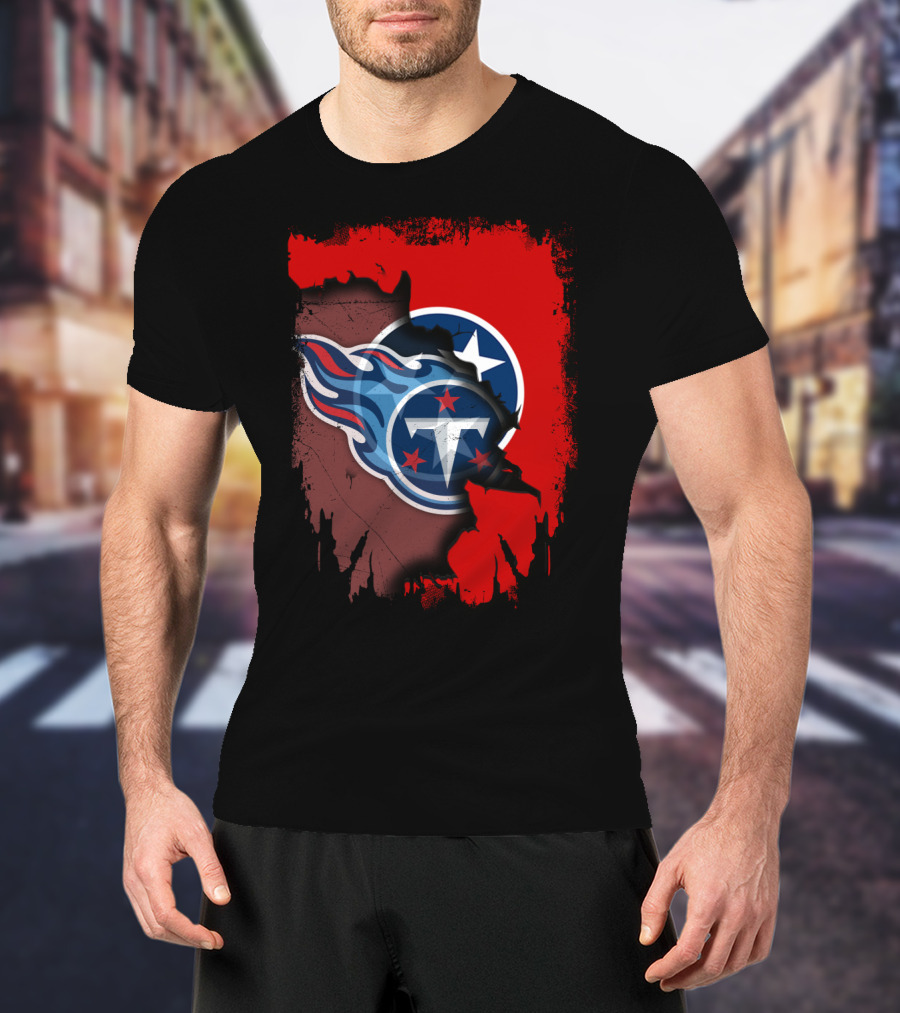 Tennessee Titans Together State Flag Fusion T-Shirt