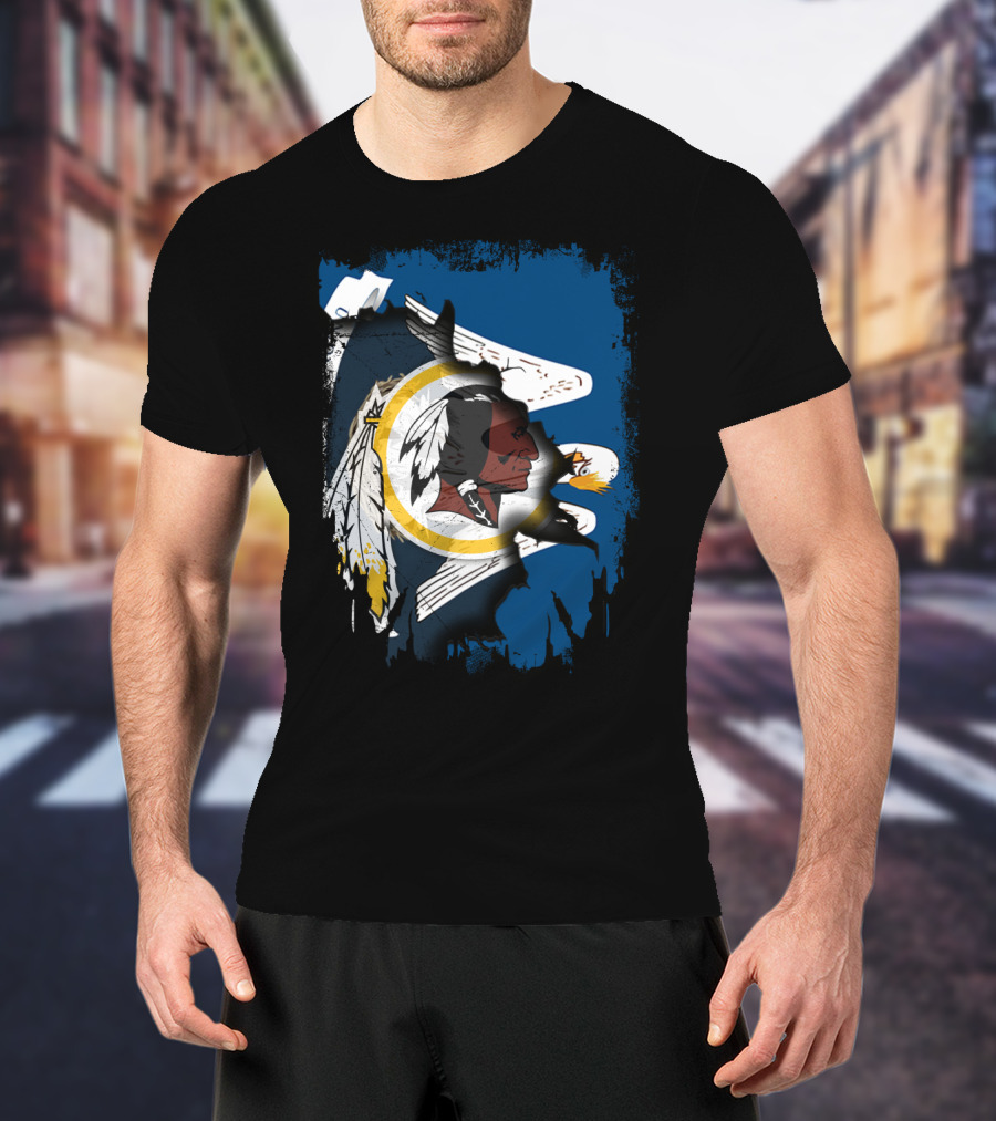 Together Louisiana Redskins Eagle Flag Banner T-Shirt