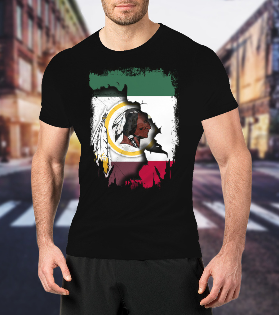 Together Mexico Redskins Flag T-Shirt