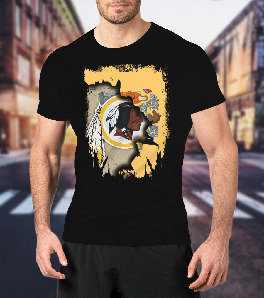 New Jersey And Redskins Unity Collaboration T-Shirt