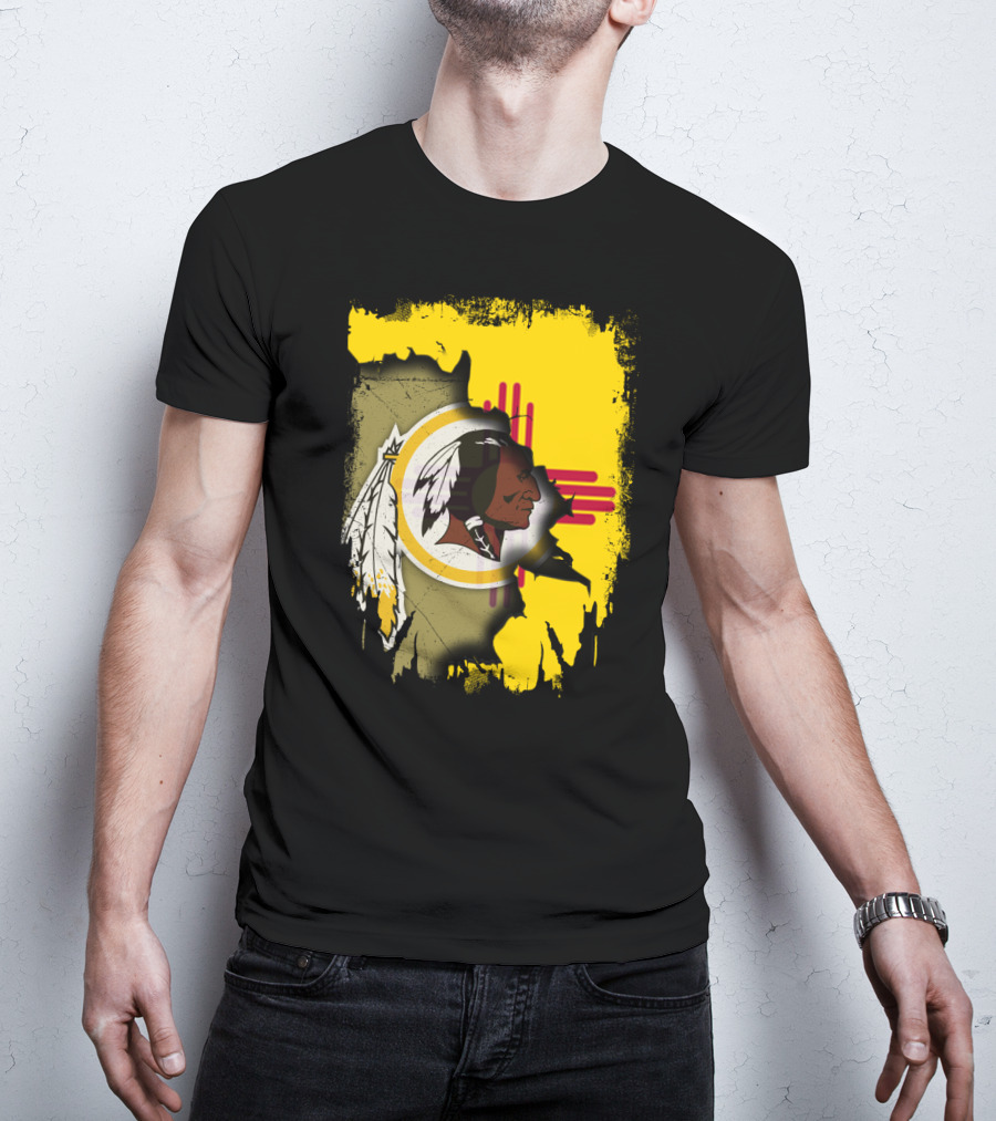New Mexico Together Redskins Logo Zia Symbol T-Shirt