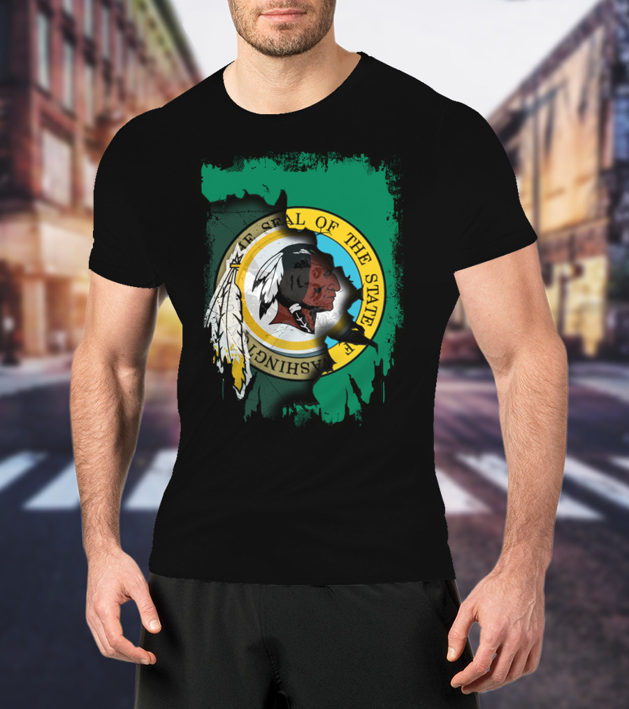 Together Washington State Seal Redskins T-Shirt