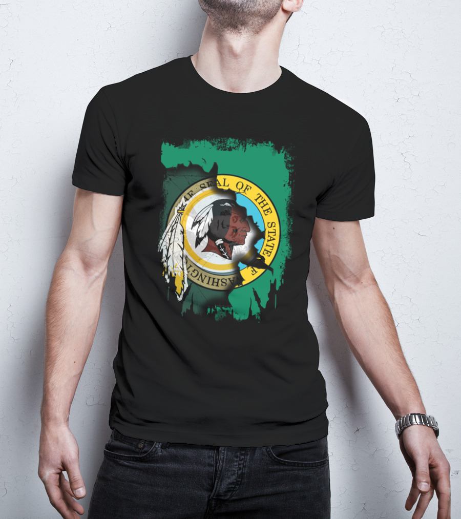 Together Washington State Seal Redskins T-Shirt
