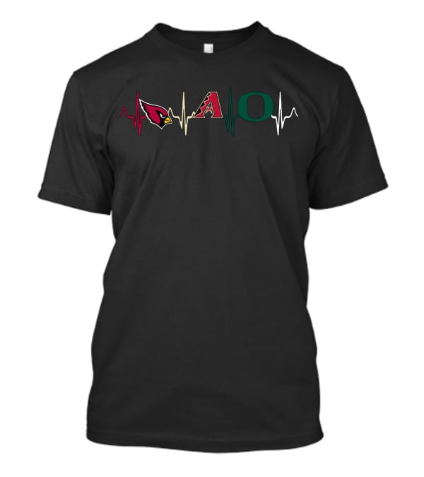 Love Cardinals Diamondbacks Od Heartbeat T-Shirt