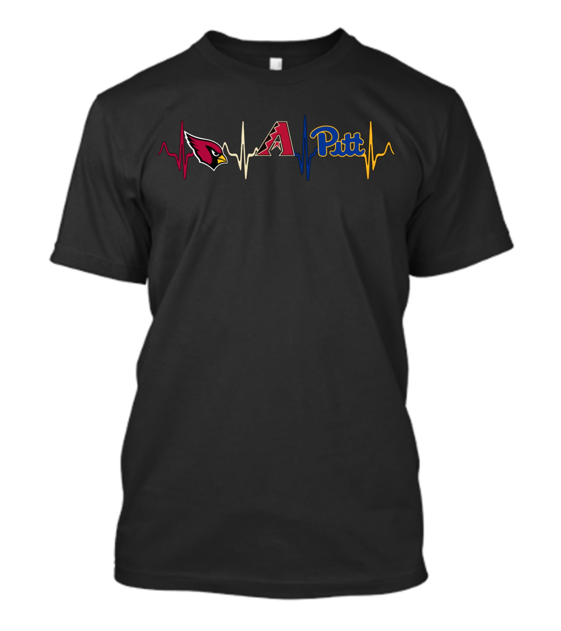 Cardinals Arizona Diamondbacks Pitt Heartbeat T-Shirt
