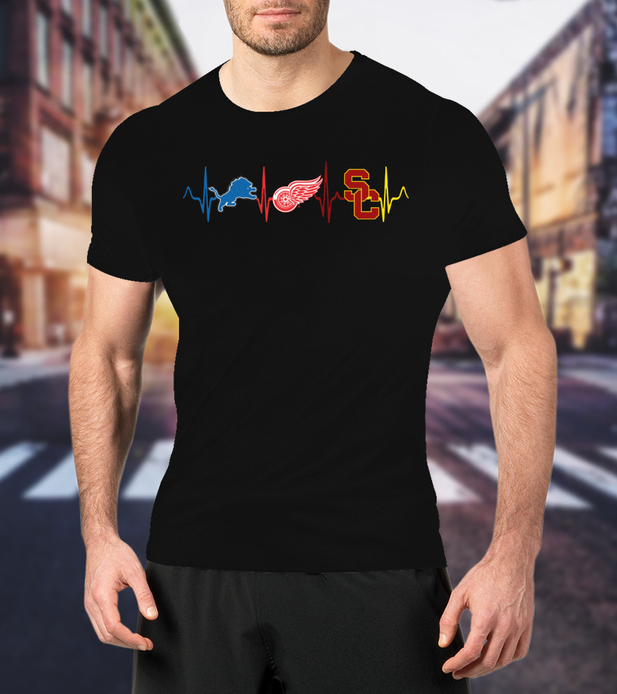 Lions Wings Sc Heartbeat T-Shirt