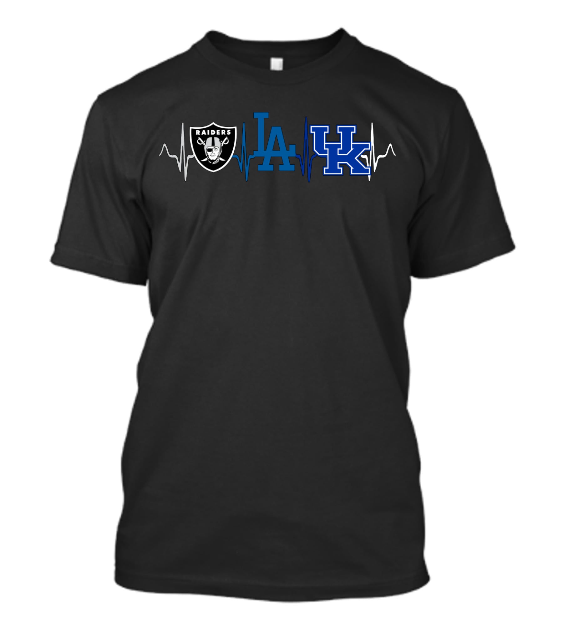 Love Raiders Dodgers Kentucky Wildcats T-Shirt