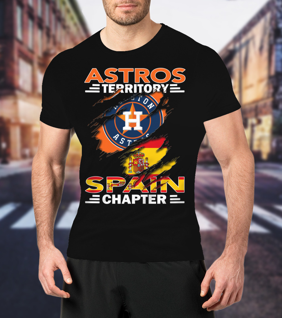 Astros Territory Spain Chapter Houston Astros Spain Flag T-Shirt