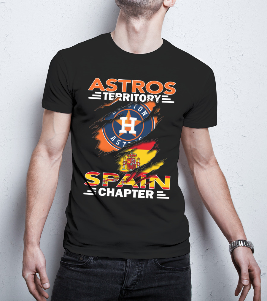 Astros Territory Spain Chapter Houston Astros Spain Flag T-Shirt