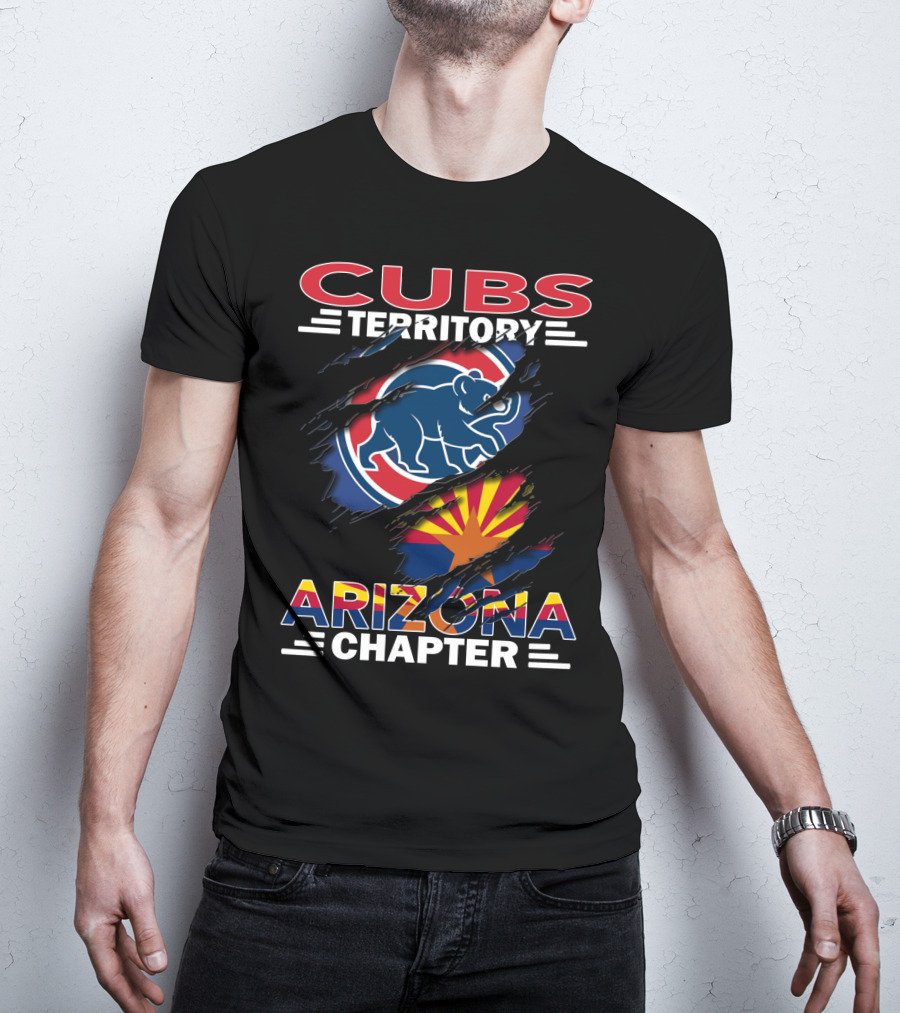 Cubs Territory Arizona Chapter Flag And Logo Mashup T-Shirt