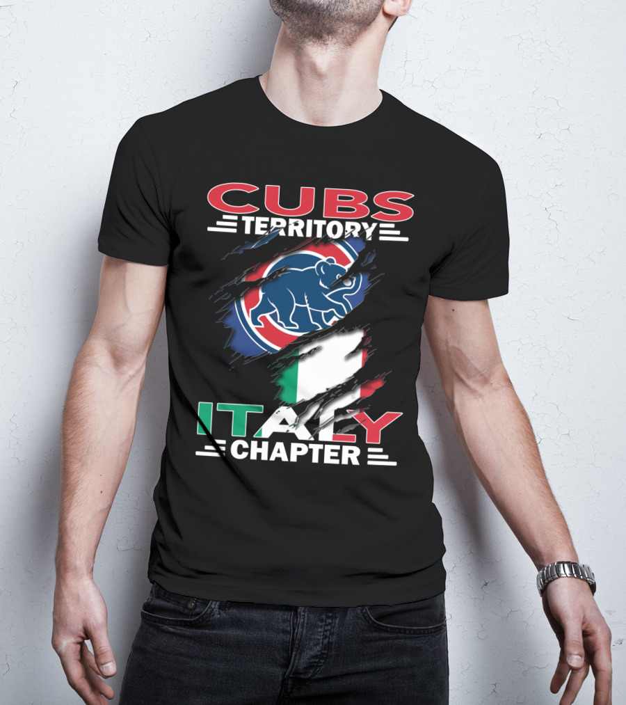 Cubs Territory Italy Chapter Flag And Bear T-Shirt