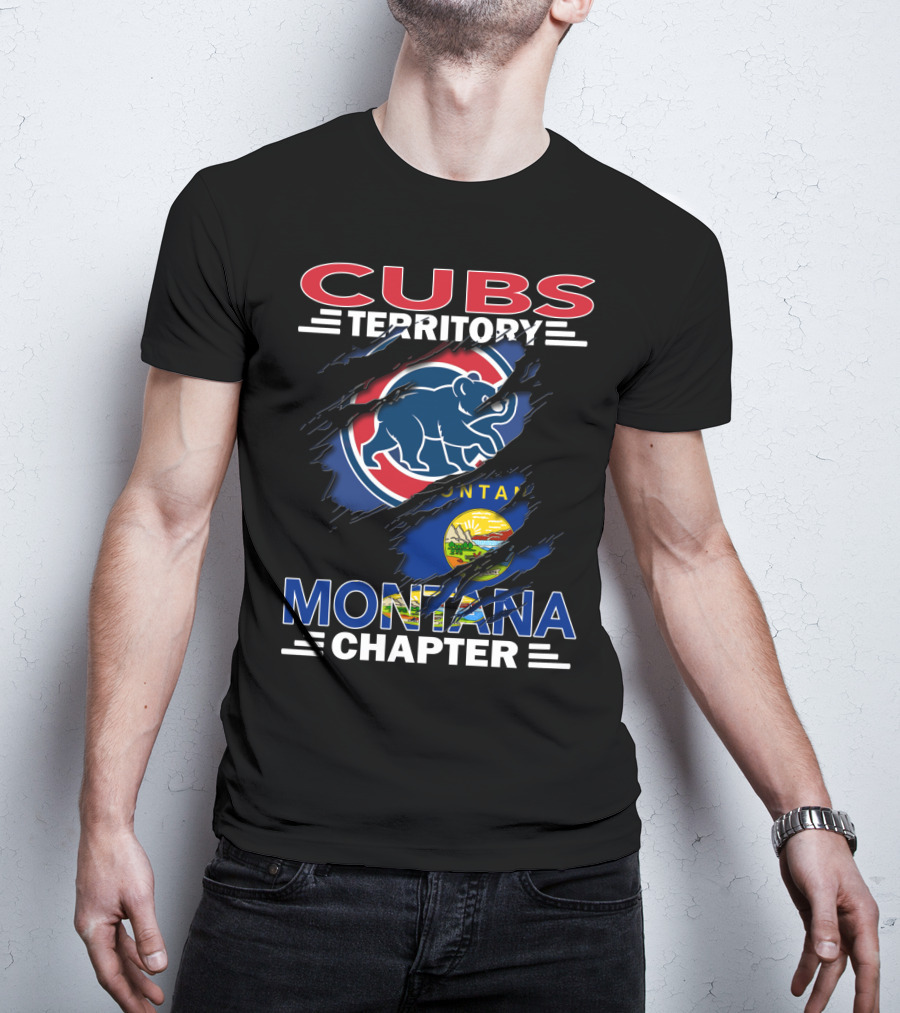 Cubs Territory Montana Chapter Bears And State Flag Elements T-Shirt