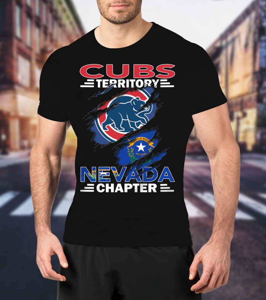 Cubs Territory Nevada Chapter Battle Born Nevada Flag Integration T-Shirt