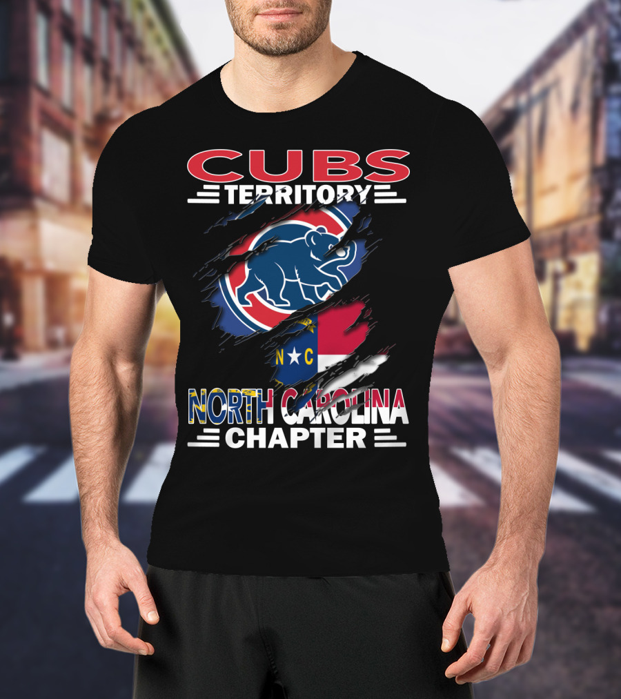 Cubs Territory North Carolina Chapter Flag And Bear T-Shirt