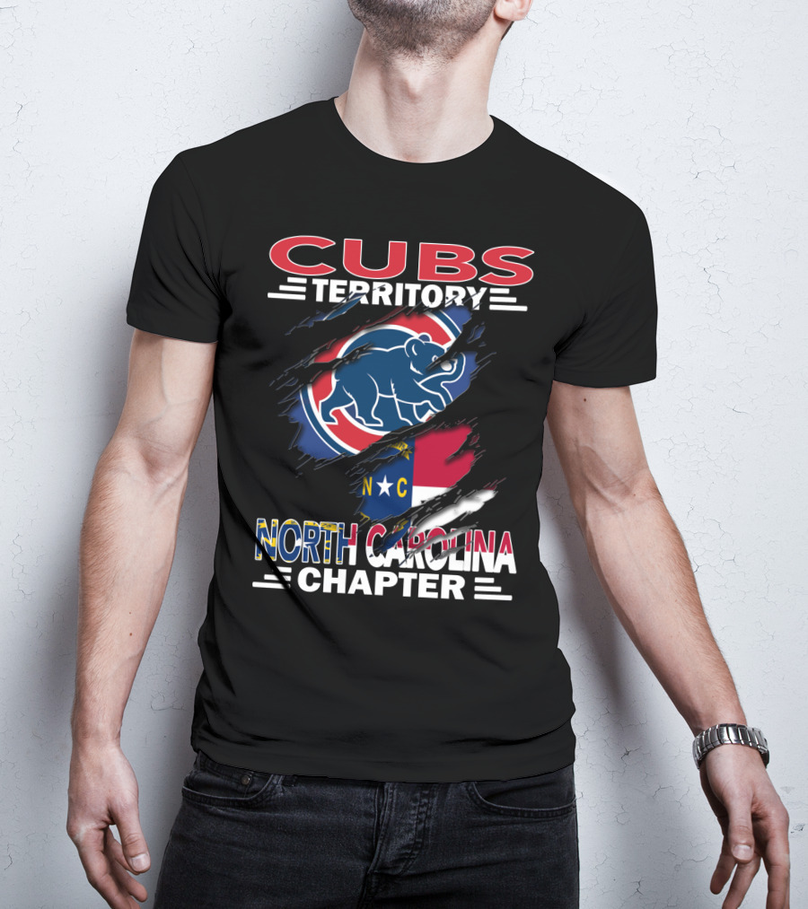 Cubs Territory North Carolina Chapter Flag And Bear T-Shirt