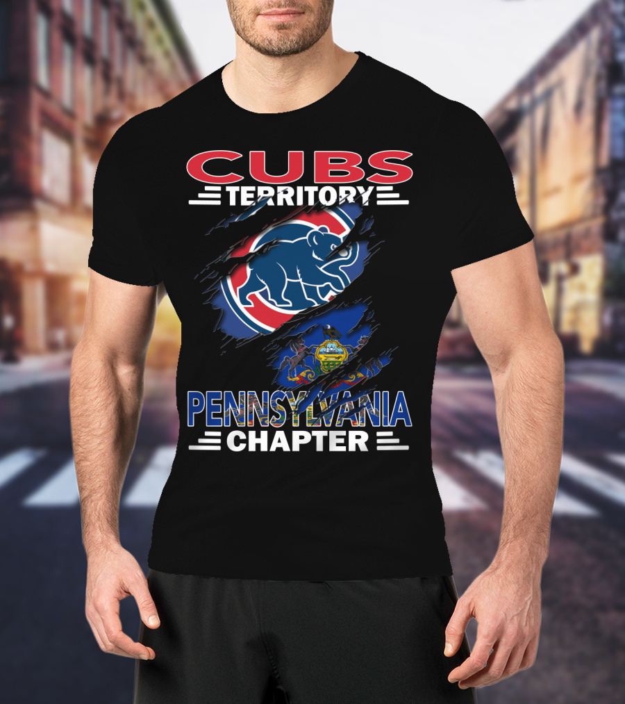 Cubs Territory Pennsylvania Chapter Scratch T-Shirt
