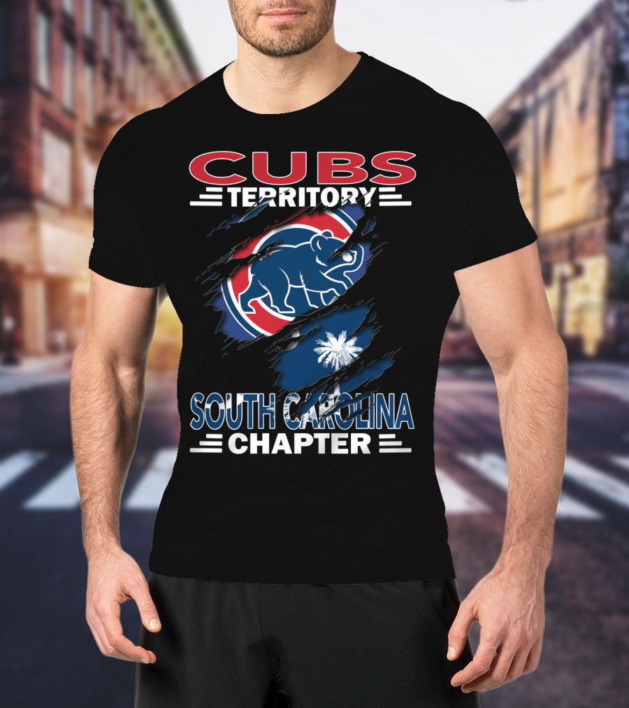 Cubs Territory South Carolina Chapter Cubs Logo South Carolina Flag T-Shirt
