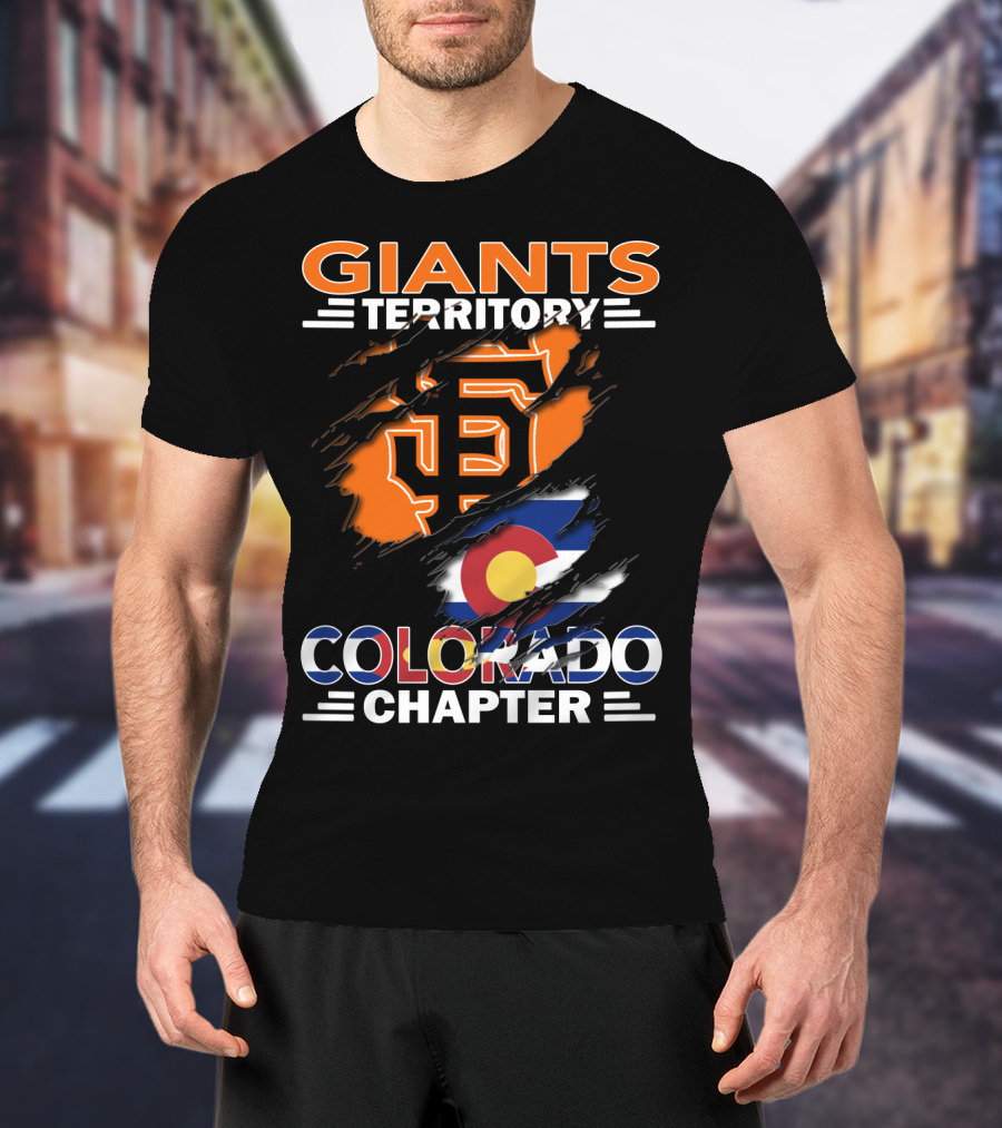 Giants Territory Colorado Chapter San Francisco Giants Colorado Flag T-Shirt