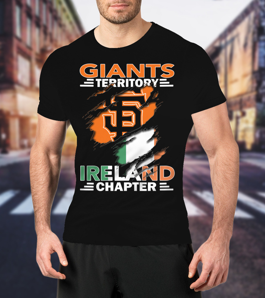 Giants Territory Ireland Chapter Sf Giants Irish Flag T-Shirt