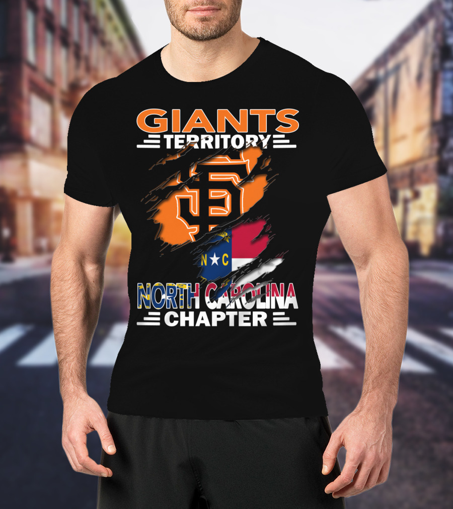 Giants Territory Sf Logo North Carolina Chapter T-Shirt