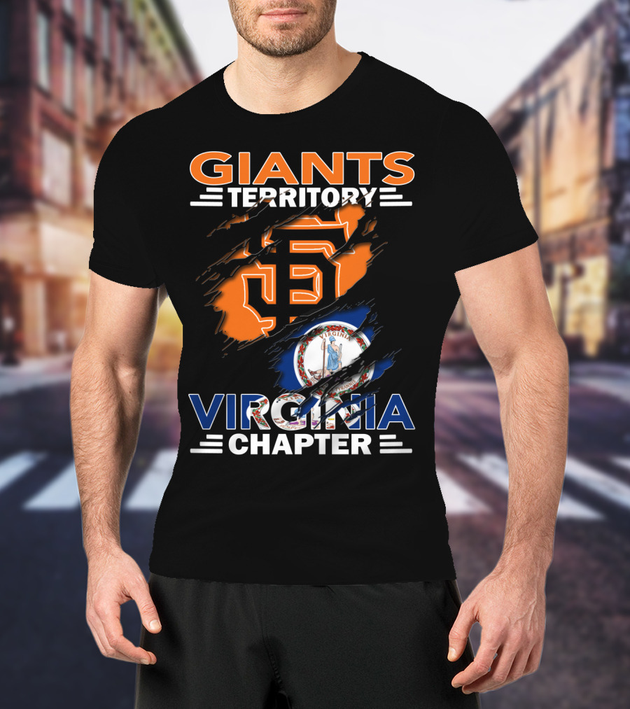 Giants Territory Virginia Chapter Sf Logo Fan T-Shirt