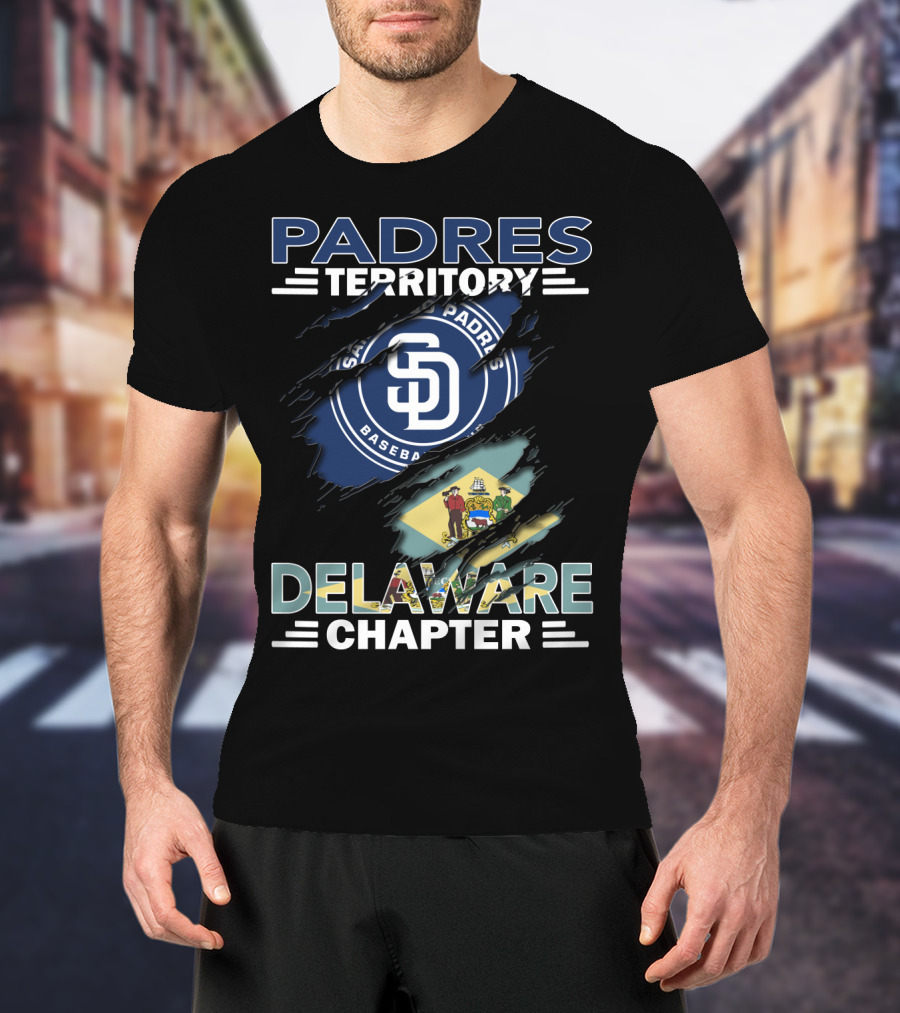PADRES Territory San Diego Baseball Delaware Chapter T-Shirt