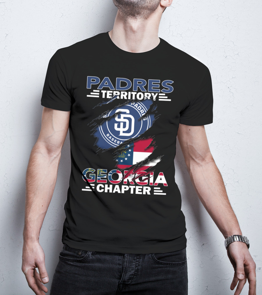 Padres Territory Georgia Chapter San Diego Baseball Flag T-Shirt