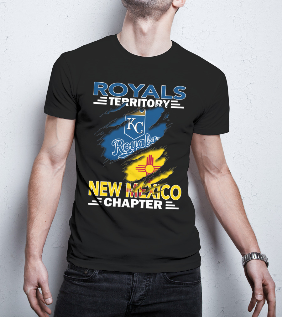 Royals Territory New Mexico Chapter Kansas City Royals Logo Zia Sun T-Shirt