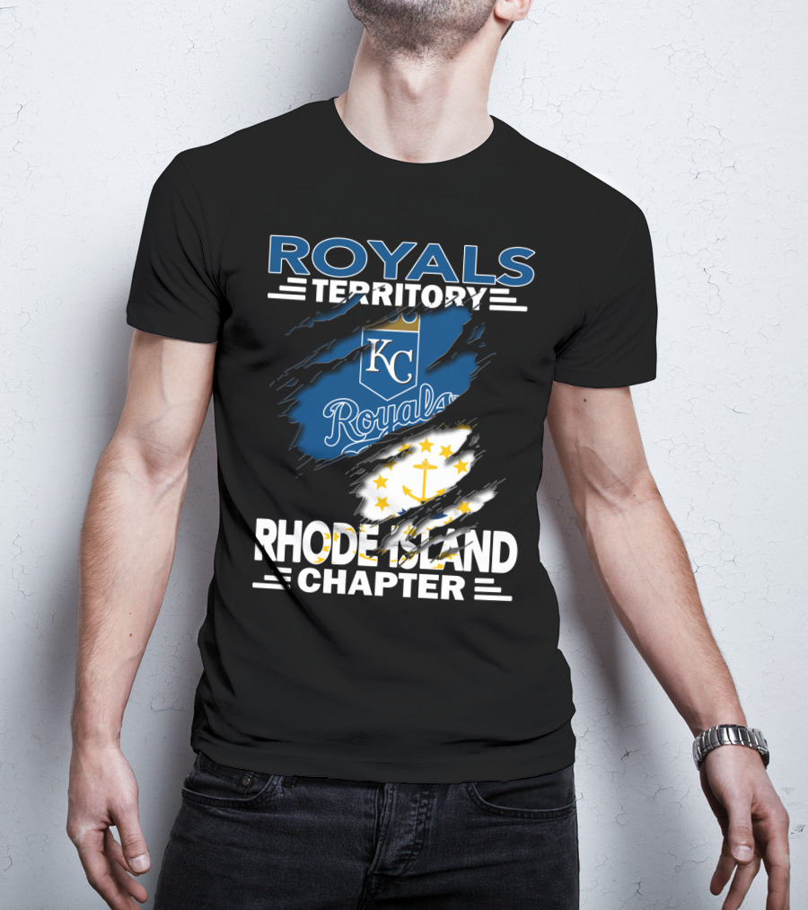 Royals Territory KC Rhode Island Chapter Anchor Stars T-Shirt
