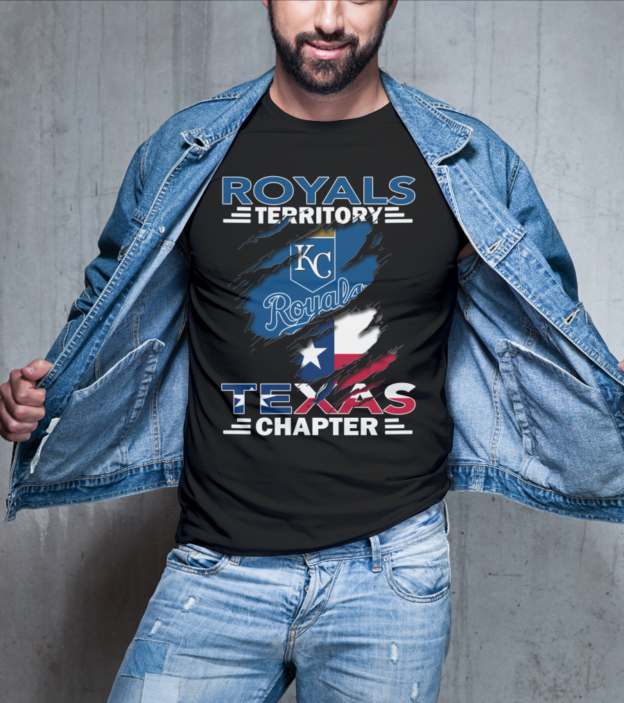 Royals Territory Texas Chapter KC Royals Texas Flag T-Shirt