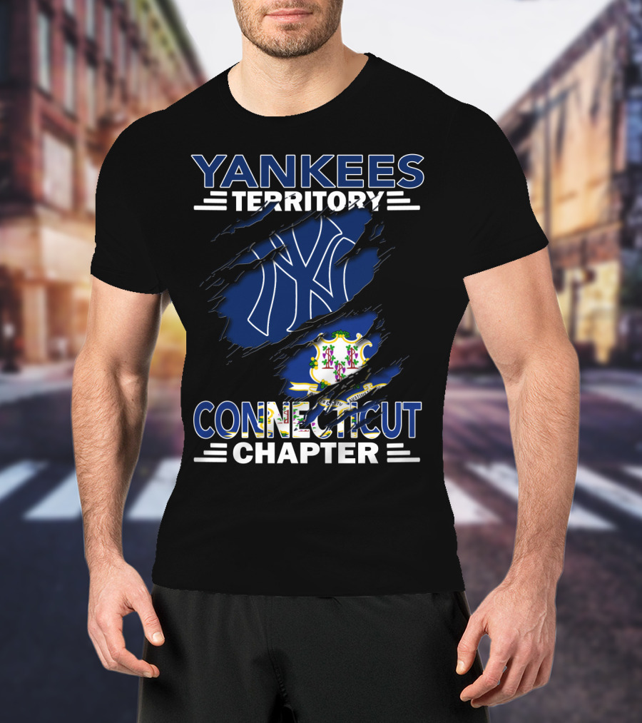 Yankees Territory Connecticut Chapter NY Logo State Pride T-Shirt