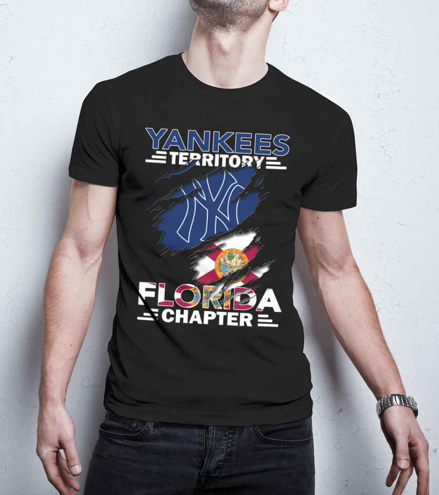 Yankees Territory Florida Chapter NY Logo State Flag Influence T-Shirt