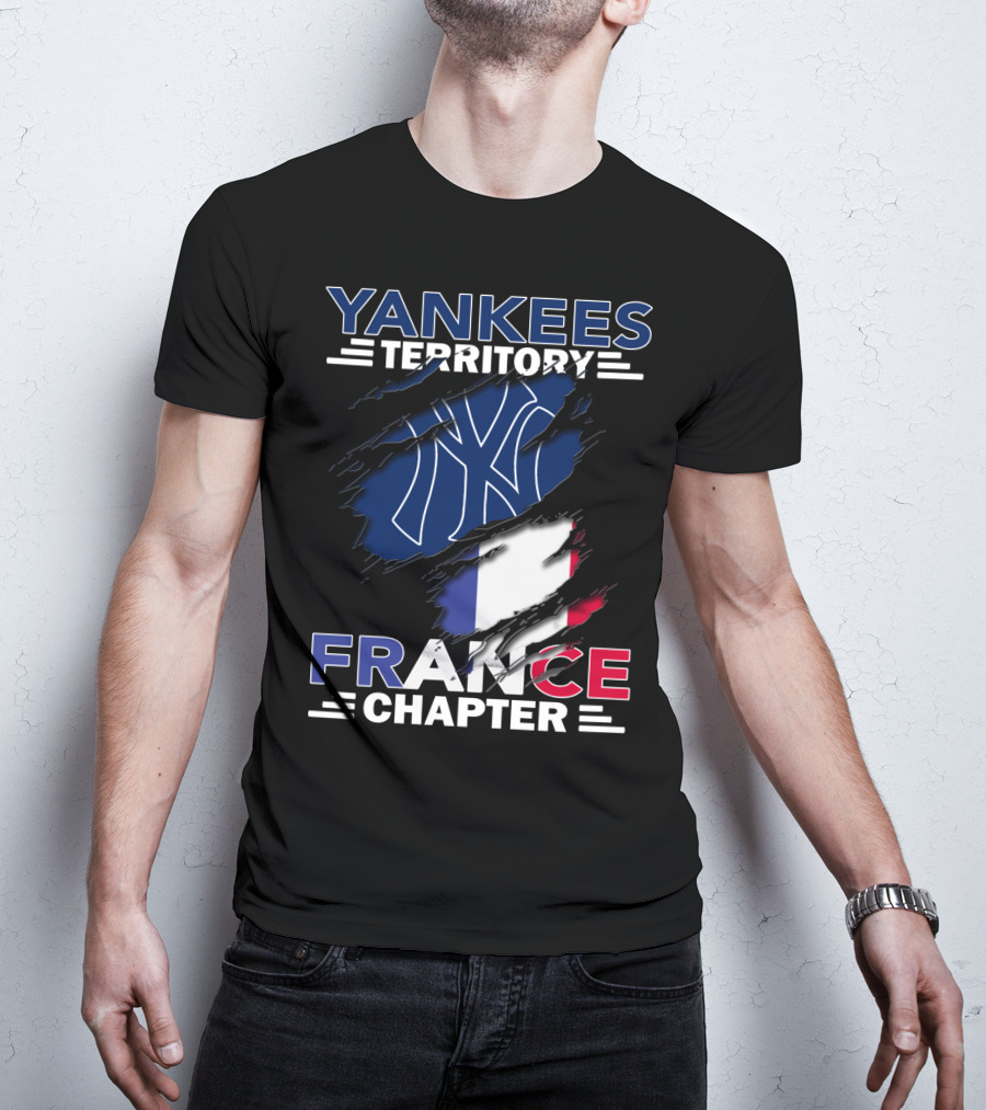 Yankees Territory France Chapter NY Flag T-Shirt