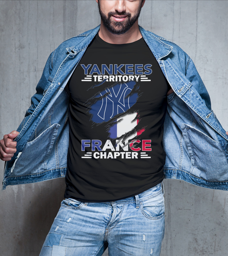 Yankees Territory France Chapter NY Flag T-Shirt