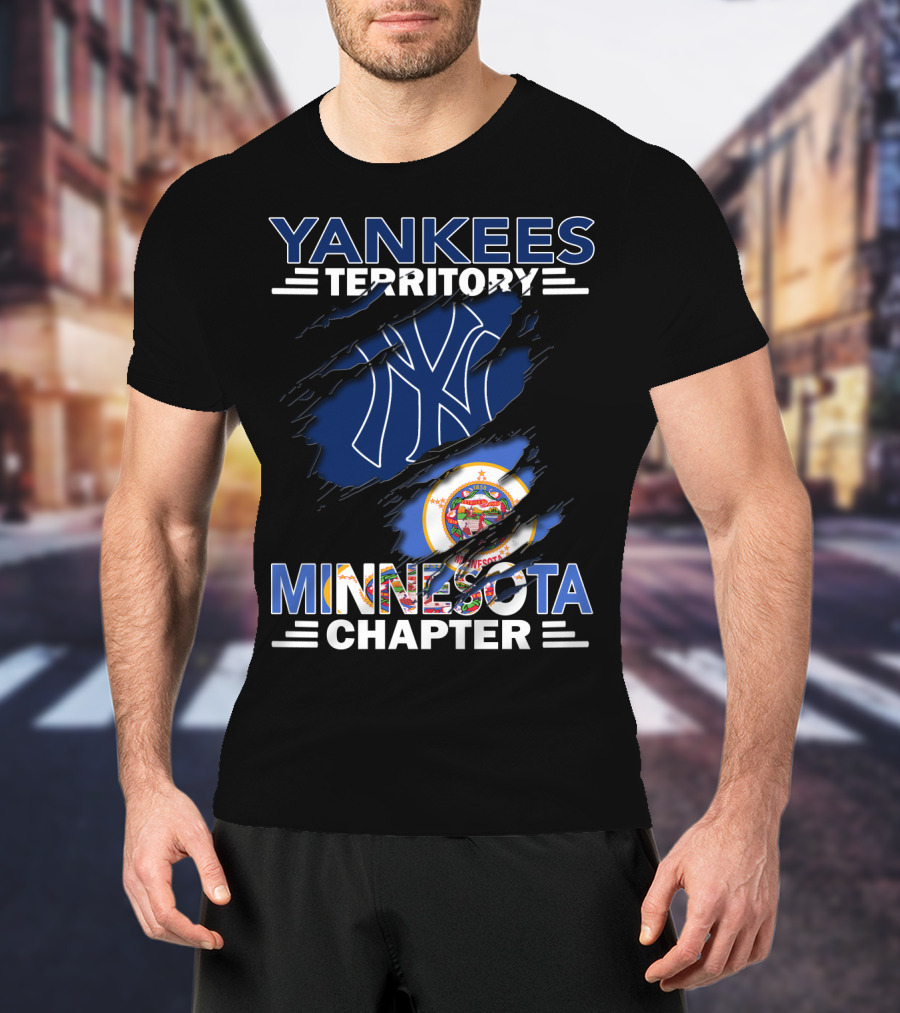 Yankees Territory Minnesota Chapter NY Logo State Seal T-Shirt