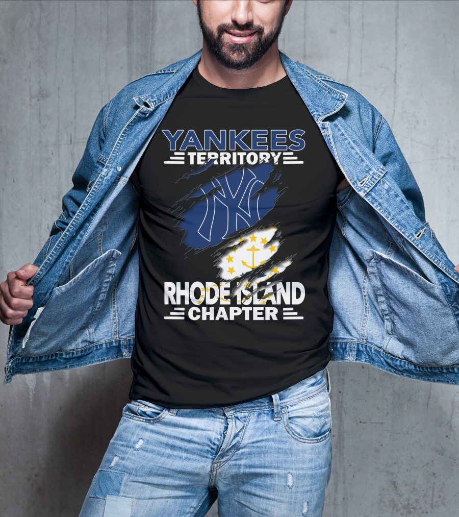Yankees Territory New York Yankees Logo Rhode Island Chapter T-Shirt
