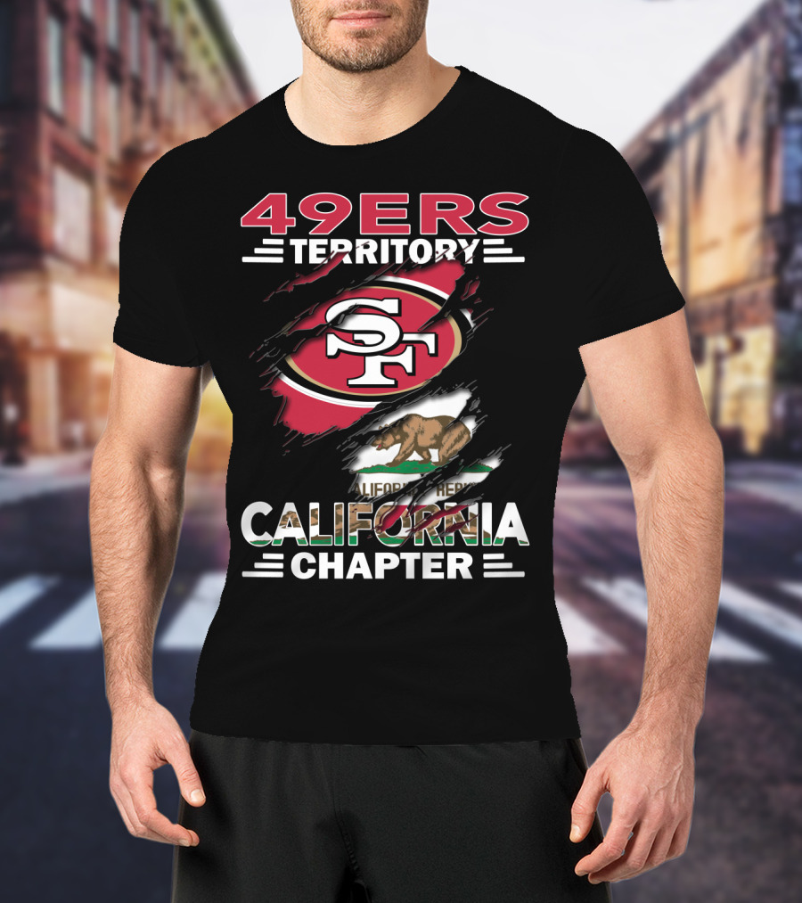 49ers Territory SF Logo California Bear Flag Chapter T-Shirt