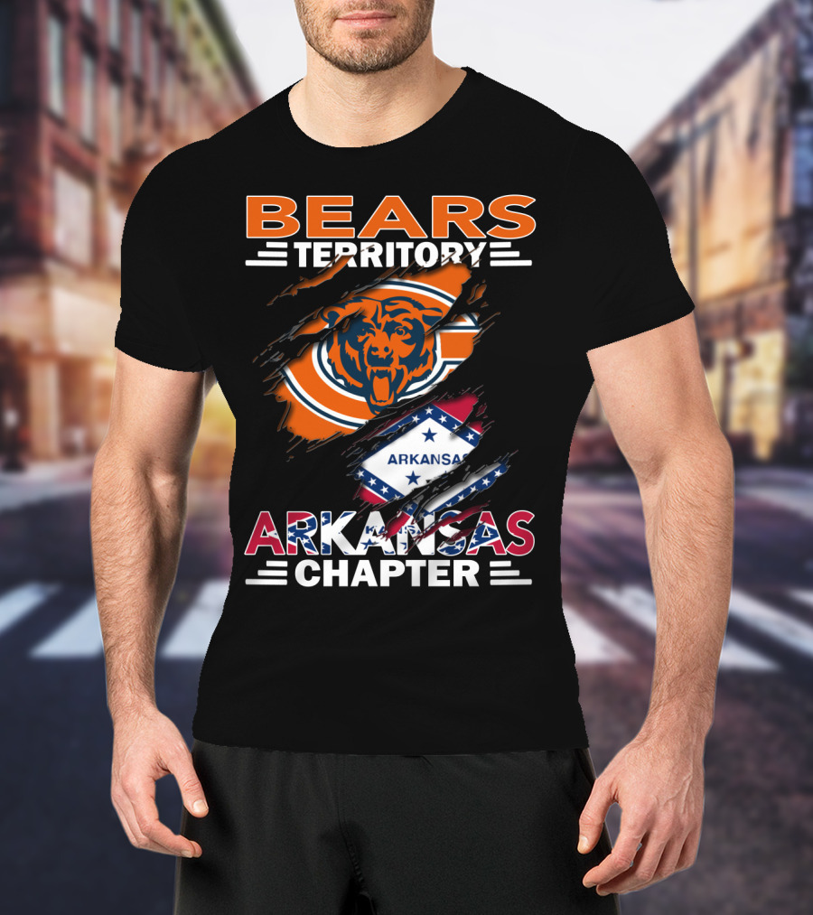 Bears Territory Chicago Bears Arkansas Chapter T-Shirt