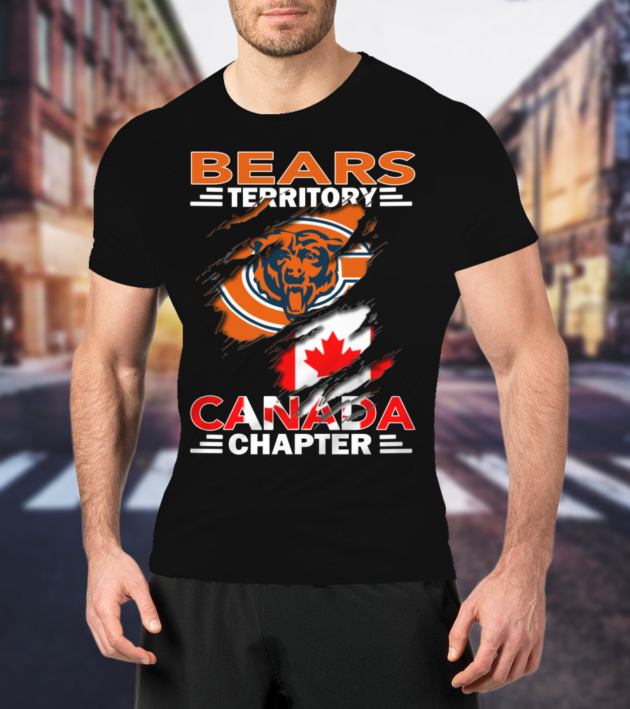 Bears Territory Canada Chapter Canadian Flag Bear T-Shirt