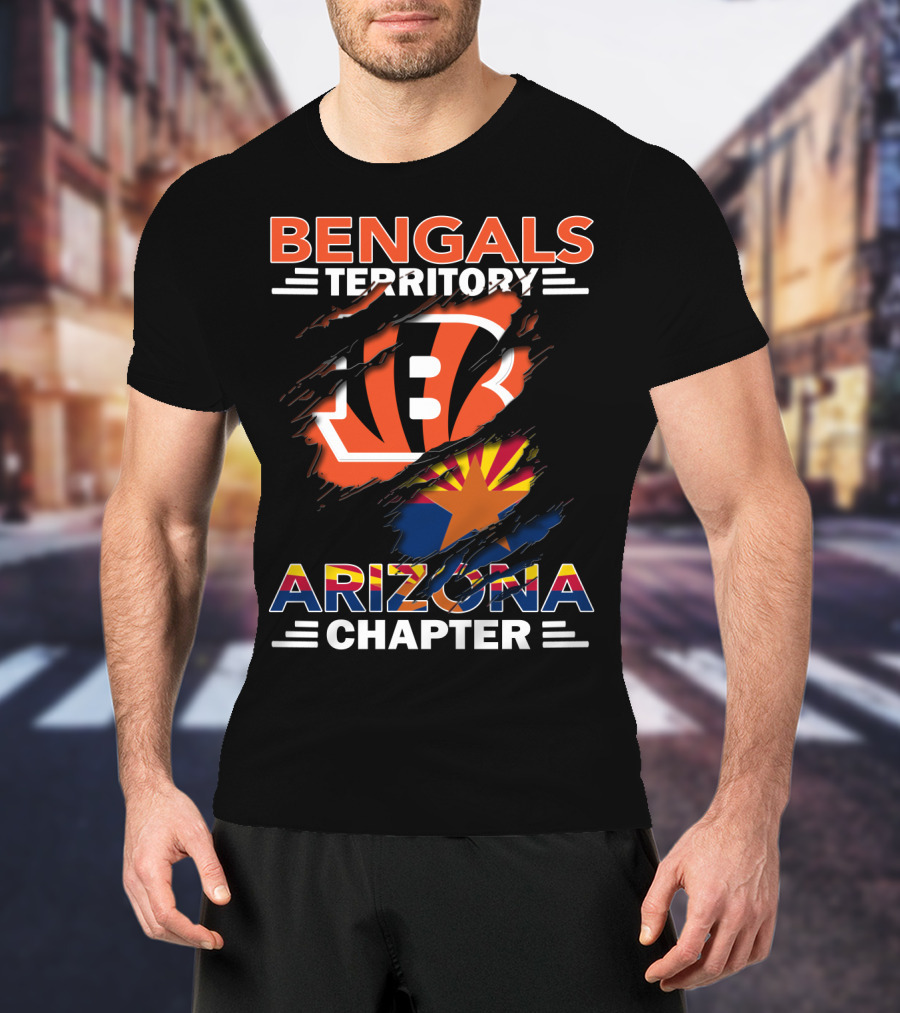 Bengals Territory Arizona Chapter Bengals Logo Arizona Flag T-Shirt