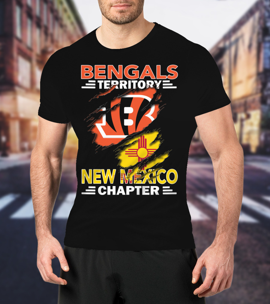Bengals Territory New Mexico Chapter Ripped T-Shirt