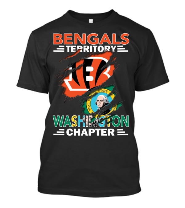 Bengals Territory Washington Chapter State Seal T-Shirt