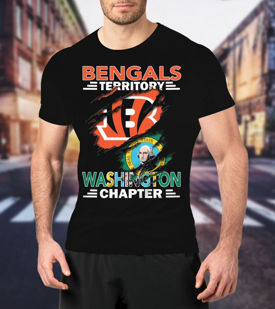 Bengals Territory Washington Chapter State Seal T-Shirt