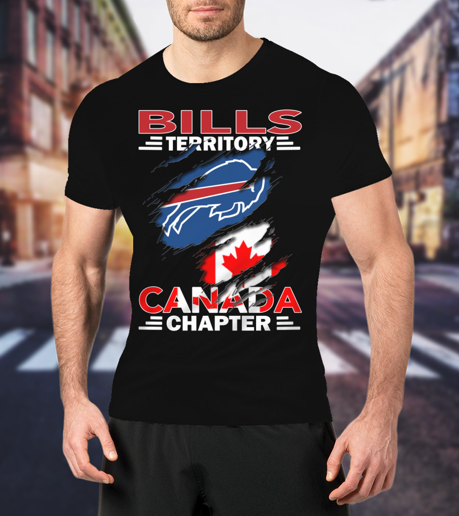 BILLS TERRITORY CANADA CHAPTER Buffalo Football Team Fan Club T-Shirt