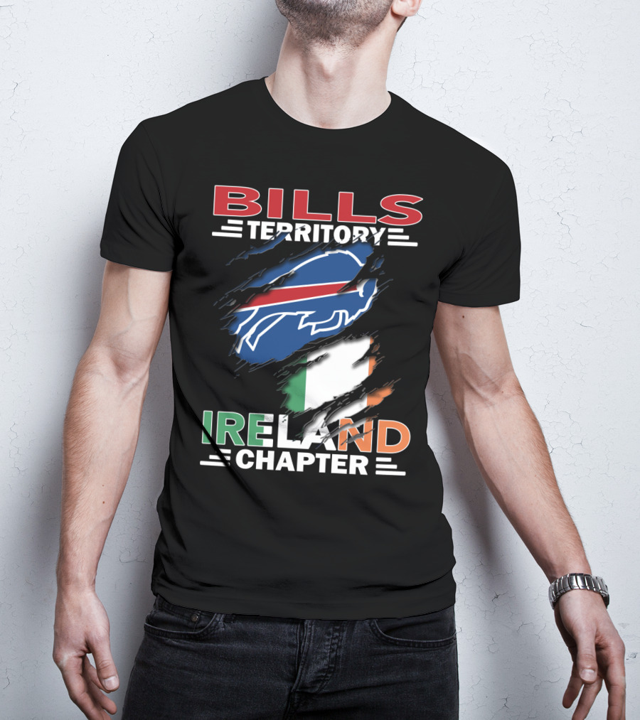 Bills Territory Ireland Chapter Buffalo Logo And Irish Flag T-Shirt
