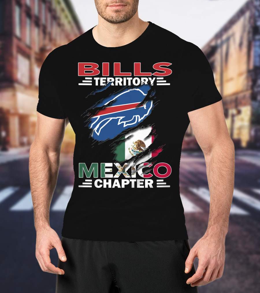 Bills Territory Mexico Chapter Buffalo Flag T-Shirt