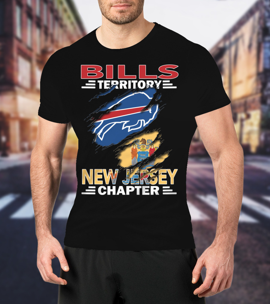 Bills Territory New Jersey Chapter Buffalo Flag T-Shirt