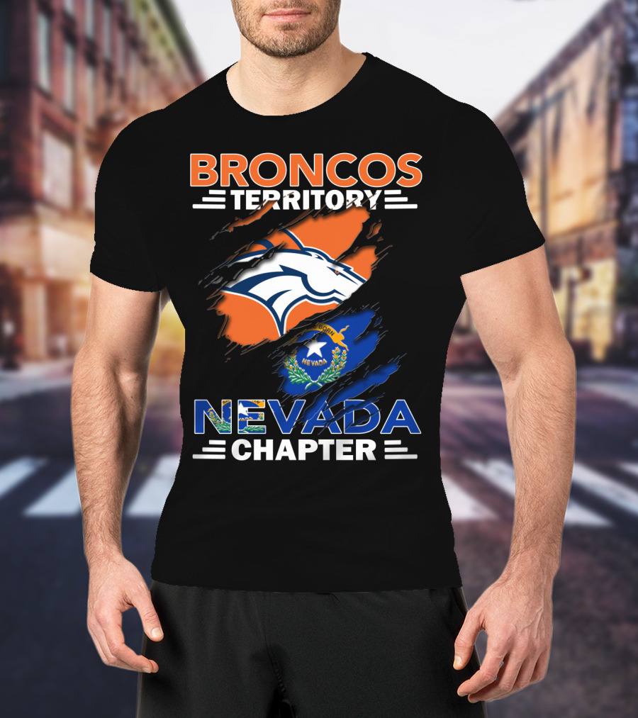 Broncos Territory Nevada Chapter Born Nevada T-Shirt