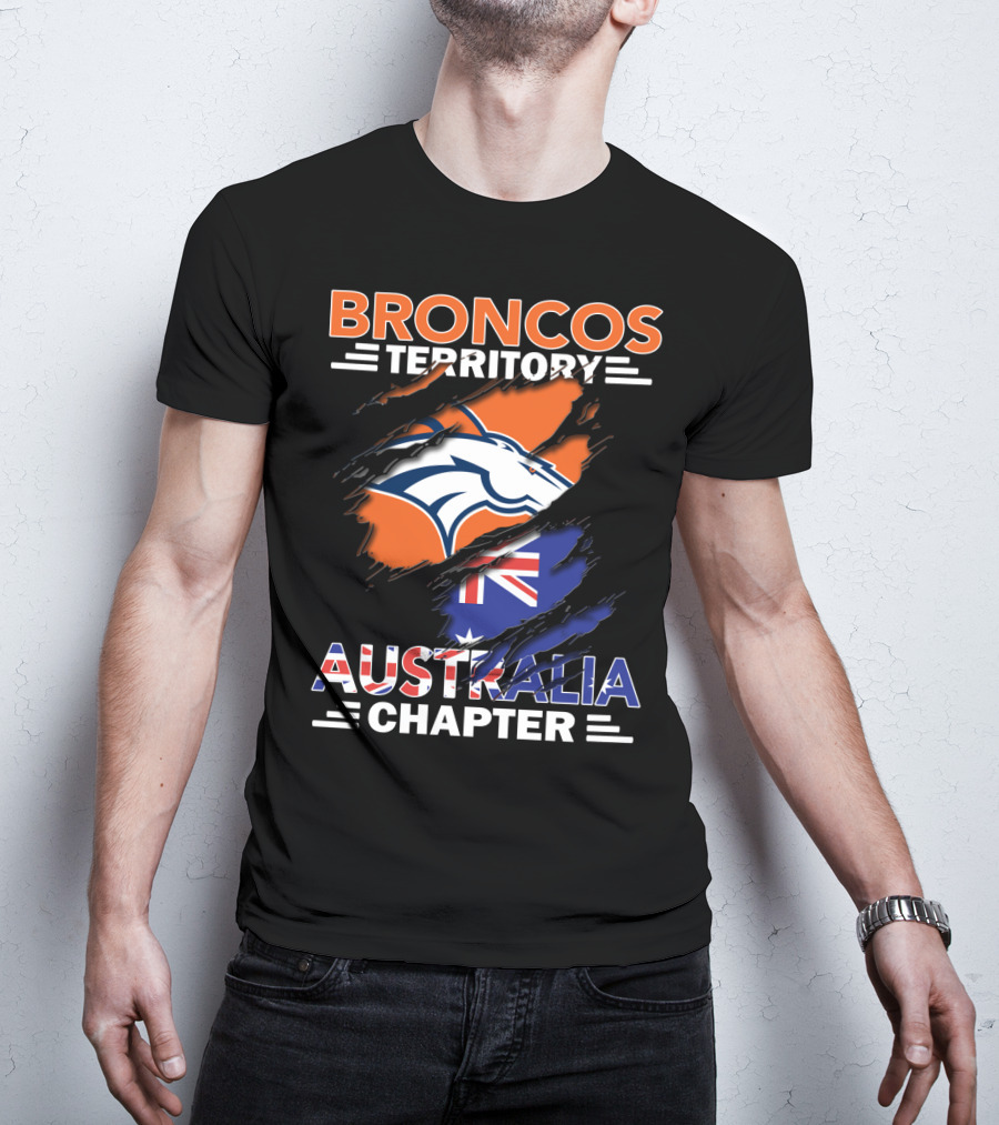 Broncos Territory Australia Chapter Flag T-Shirt